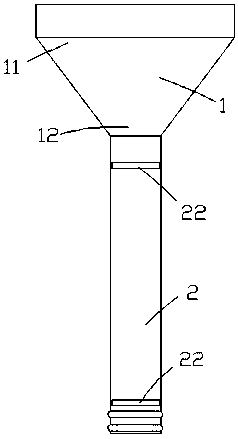 A device for manually preparing manure liquid