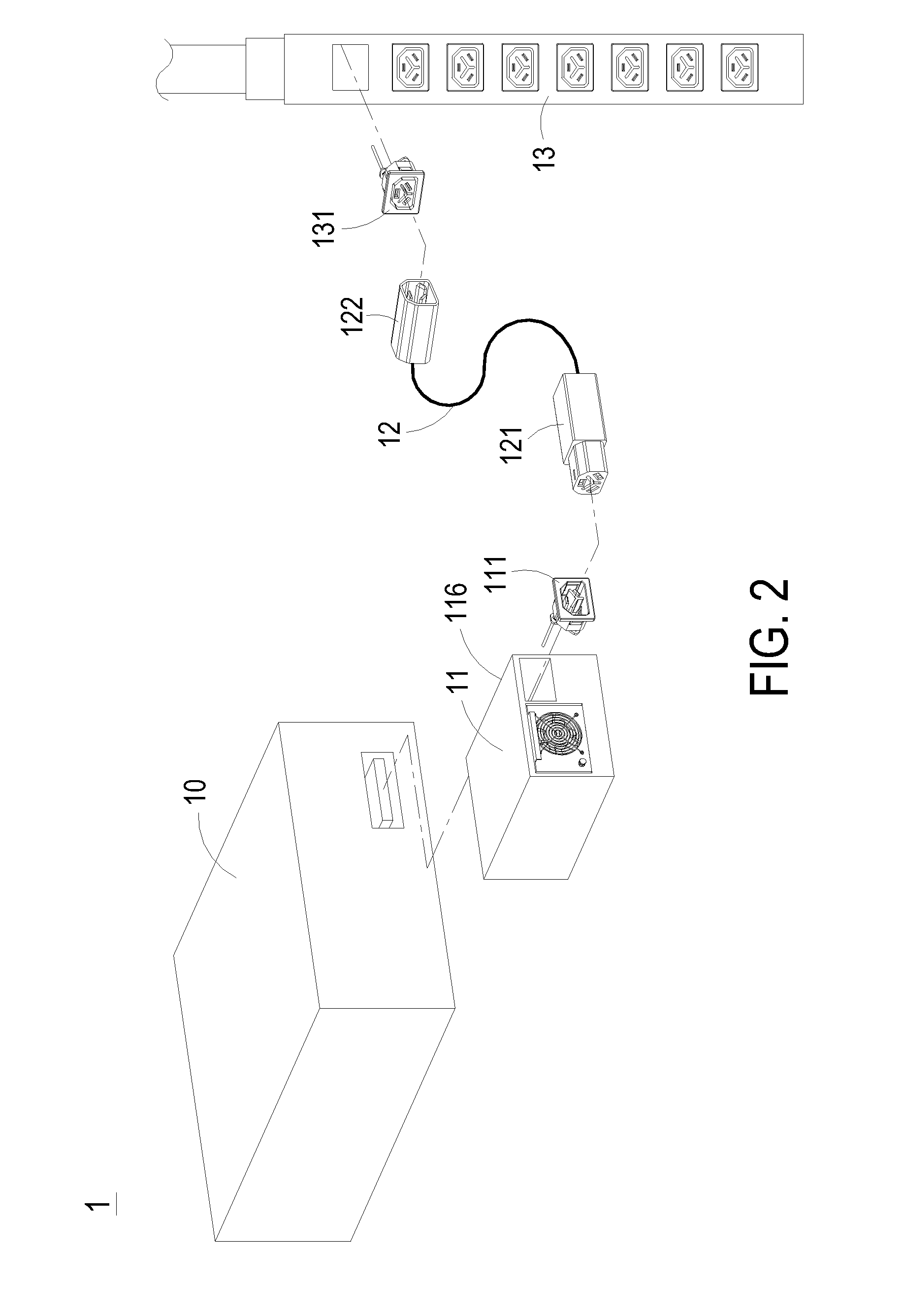 Power supply and power supplying system with remote power management function