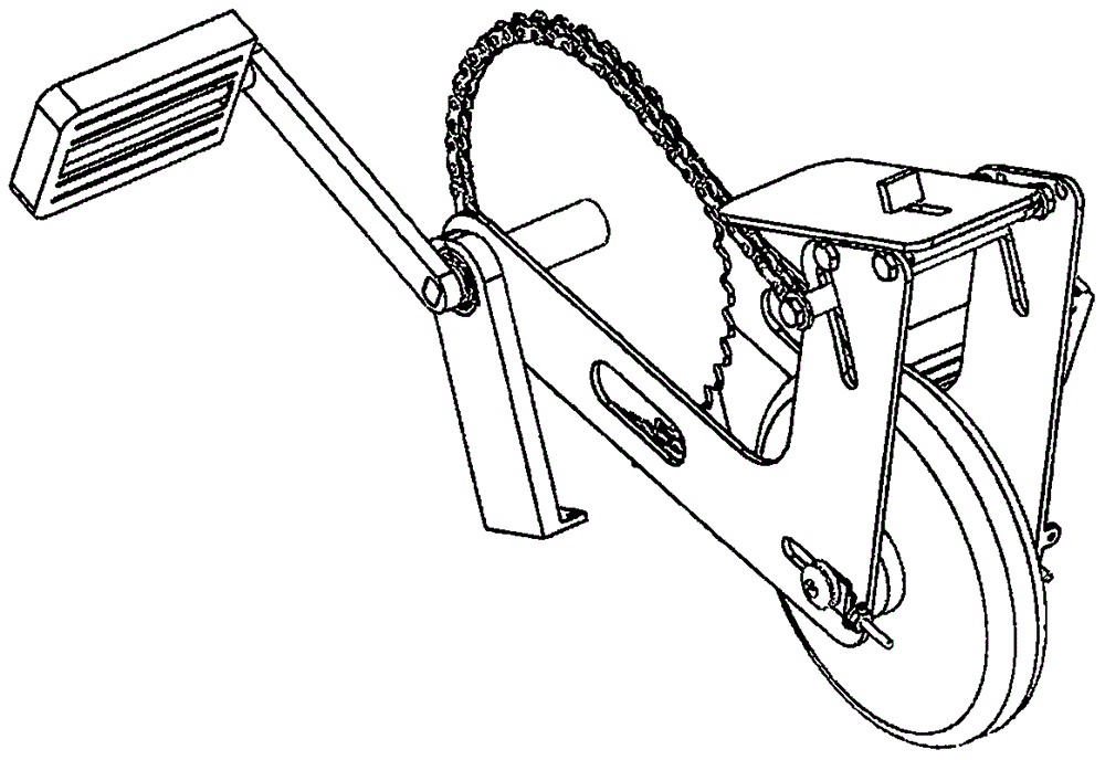 Acceleration-slide separating type scooter