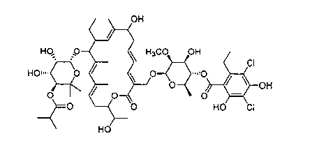 Method for purifying tiacumicin B by high performance liquid chromatography