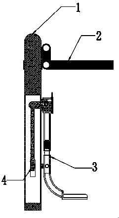 An anti-falling single-person pendulum device with automatic height adjustment