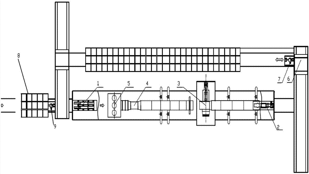 Sectional type advection smoke discharging drying device and drying method