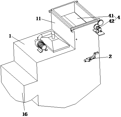 Raw material screening device for biomedical manufacturing