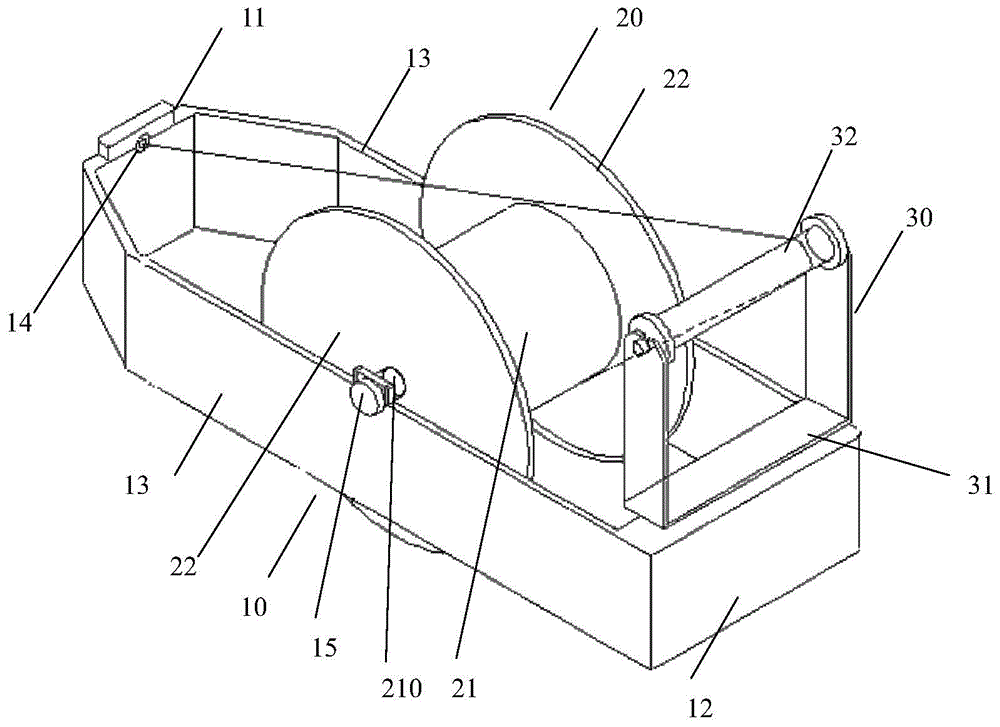 Pay-off device of tubular strander