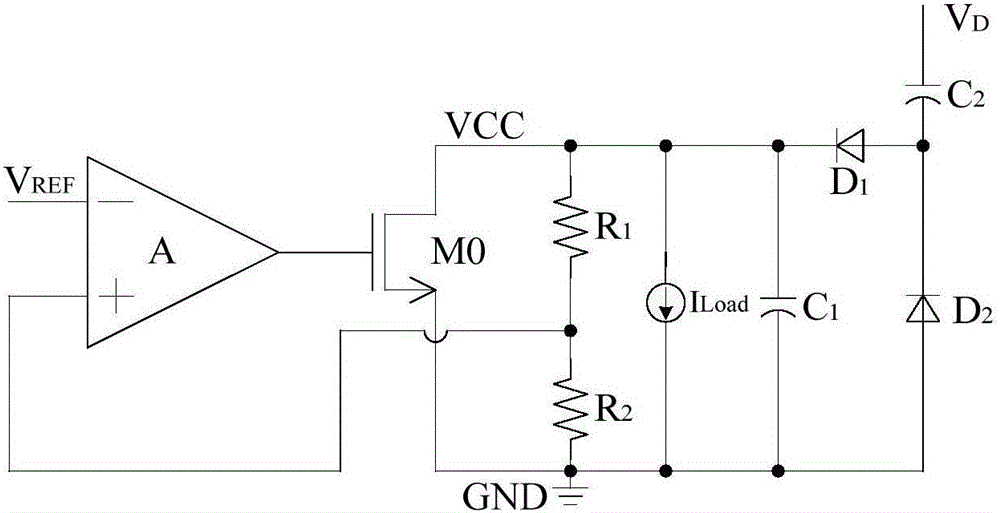 Self-powered circuit applied to switching circuit