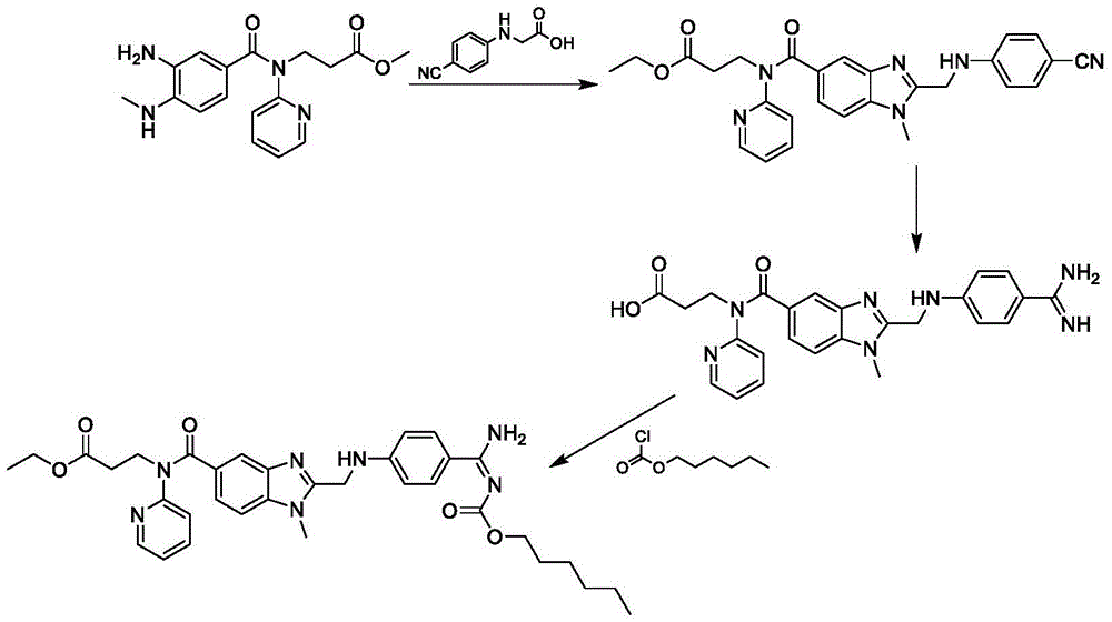 Preparation method of dabigatran etexilate mesylate