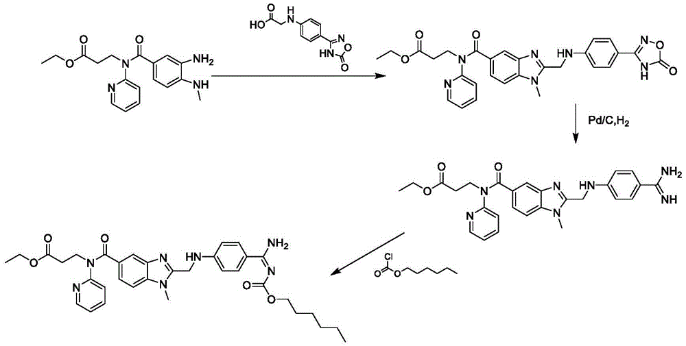 Preparation method of dabigatran etexilate mesylate