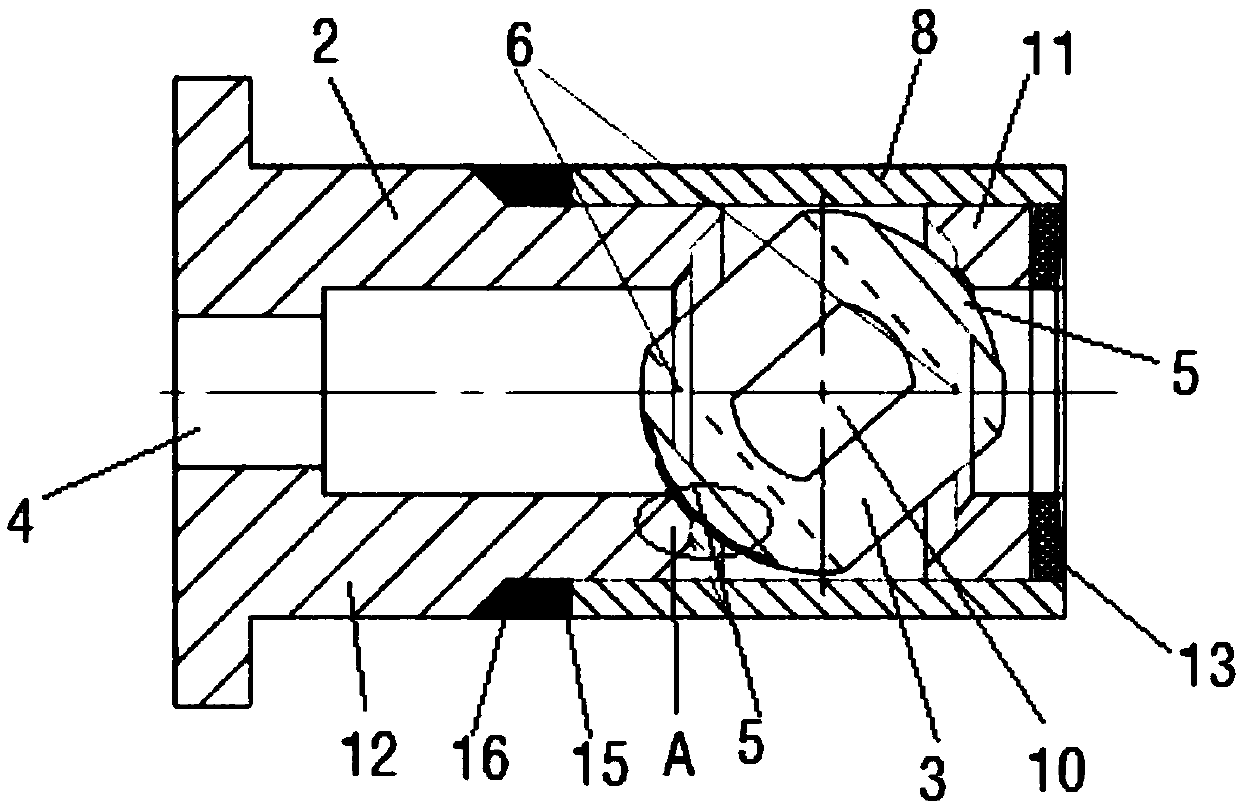 A semi-contact sealed ball valve