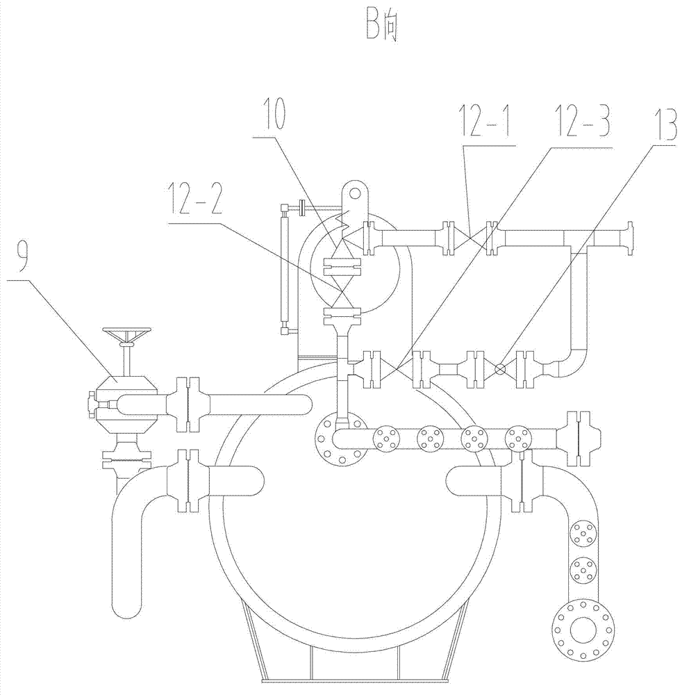 Ordinary pressure water jacket furnace of acidic gas field wellhead