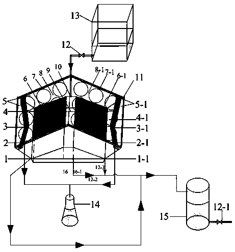 Reflection heat gathering and Fresnel light gathering composite core type solar energy seawater desalination system