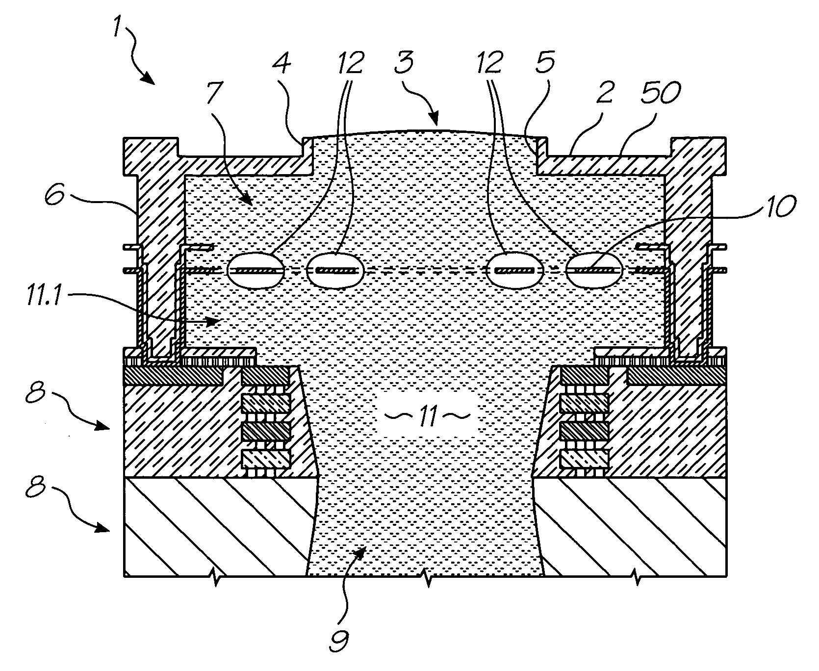 Inkjet printhead with low thermal product layer