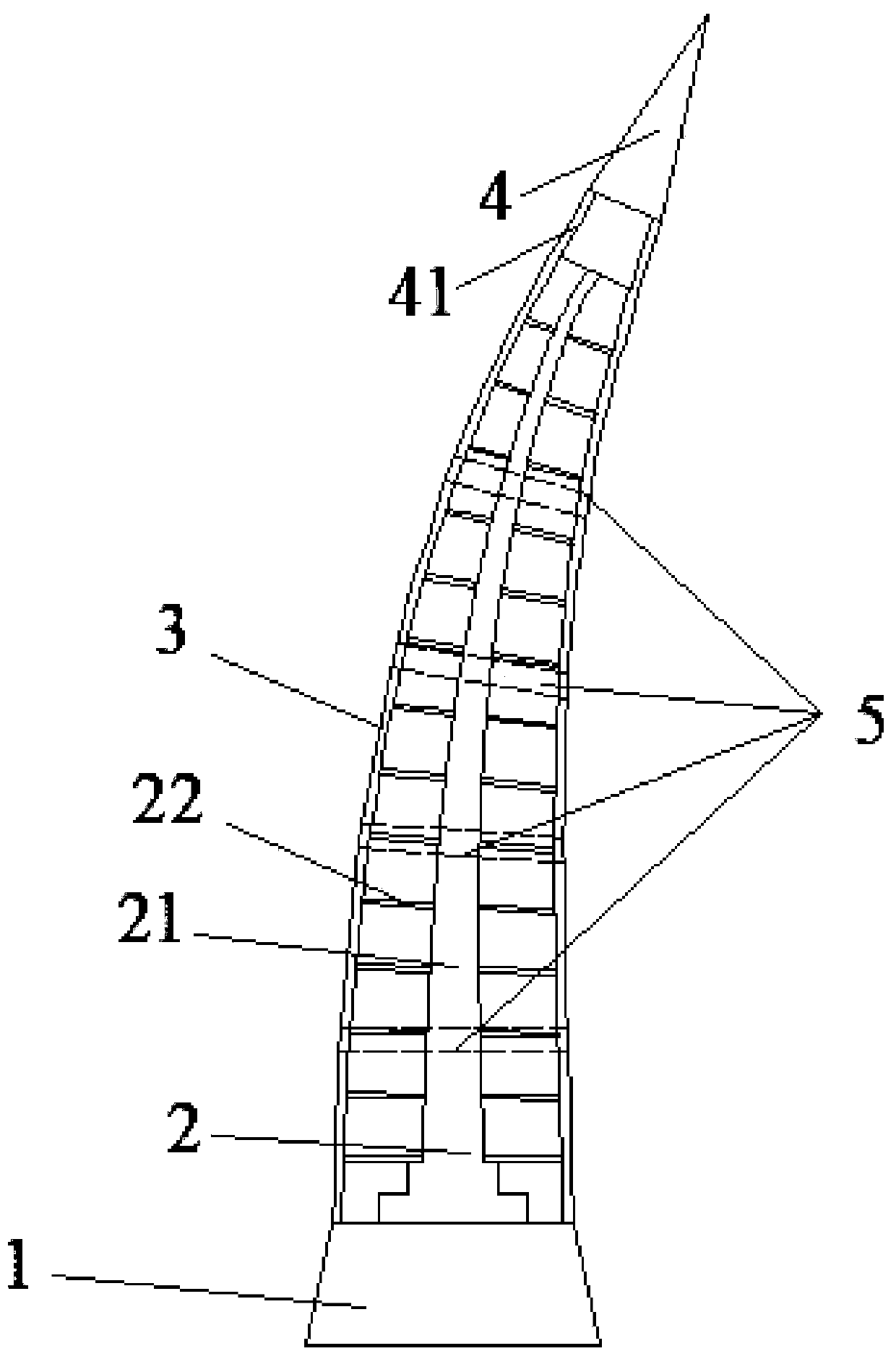 Bionic deformable wind barrier for wind resistance of bridge structure and bridge crane