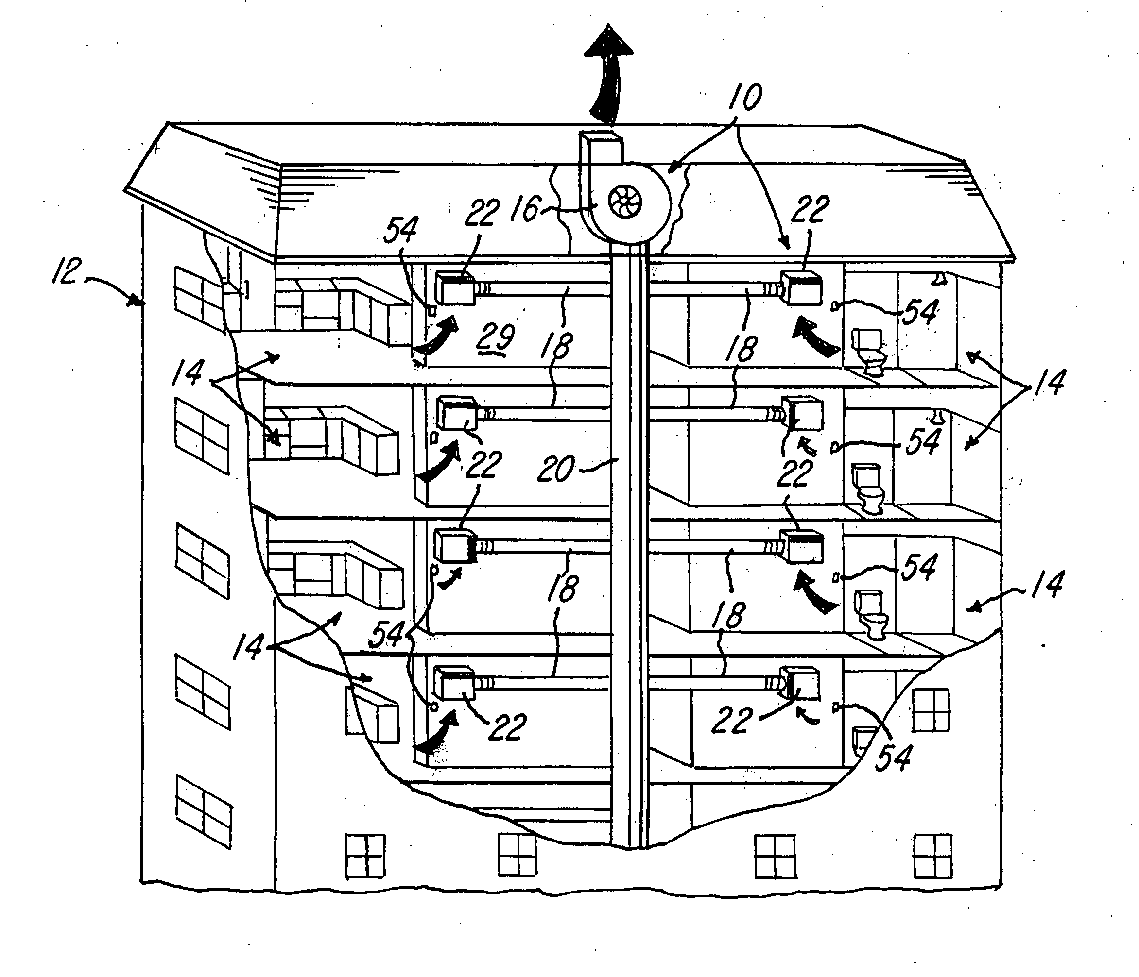 Method and apparatus for passively controlling airflow