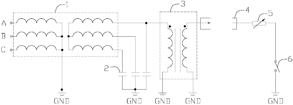 Distribution network single-phase arc light grounding simulation device