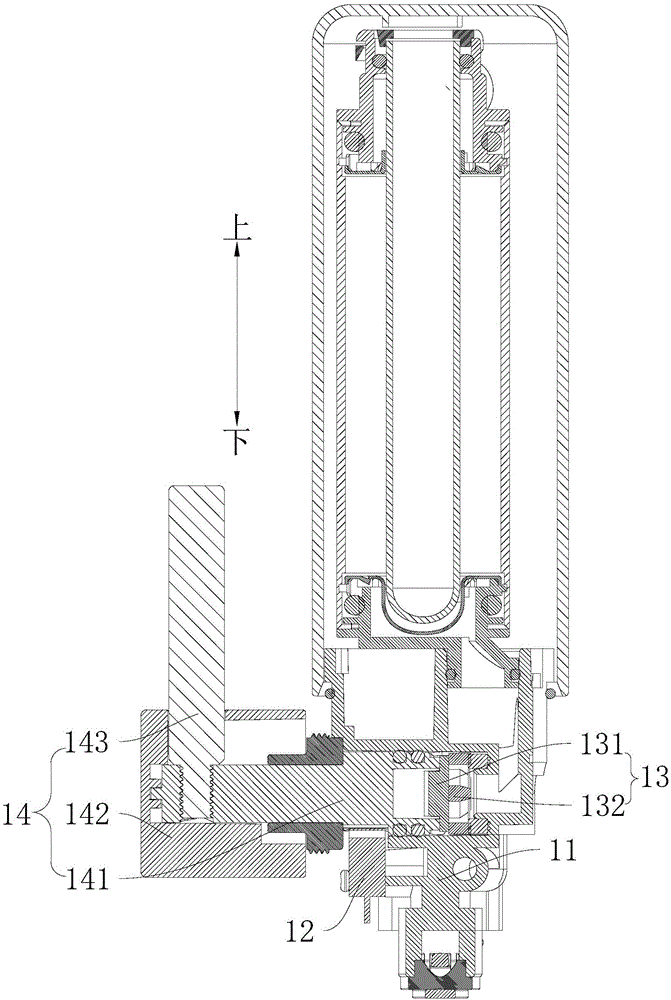 Faucet module for sterilization faucet and sterilization faucet provided with faucet module