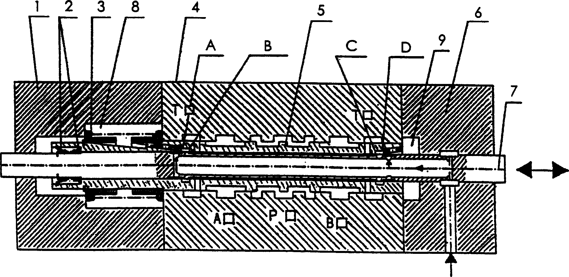 Guided servo direction control valve