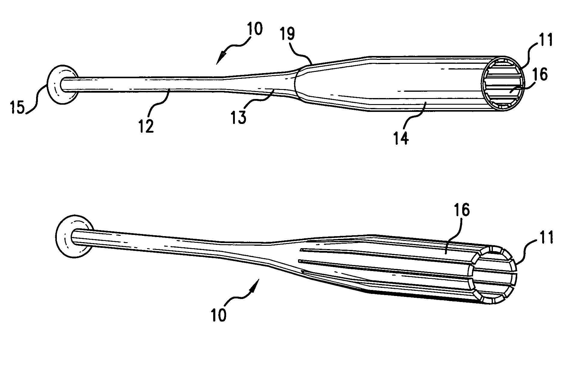 Baseball bat with multiple reinforcing beams