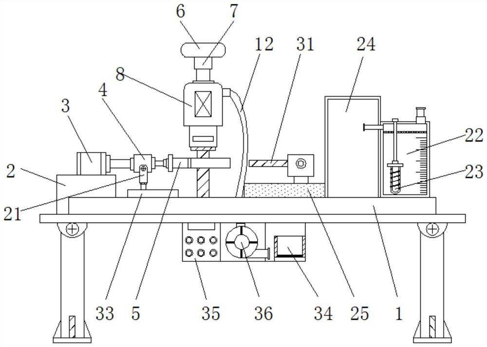 A sizing device for shallow socks production with the function of removing thread ends