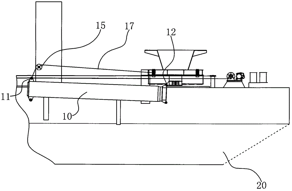 Riprap elephant trunk retraction system for immersed tube foundation construction