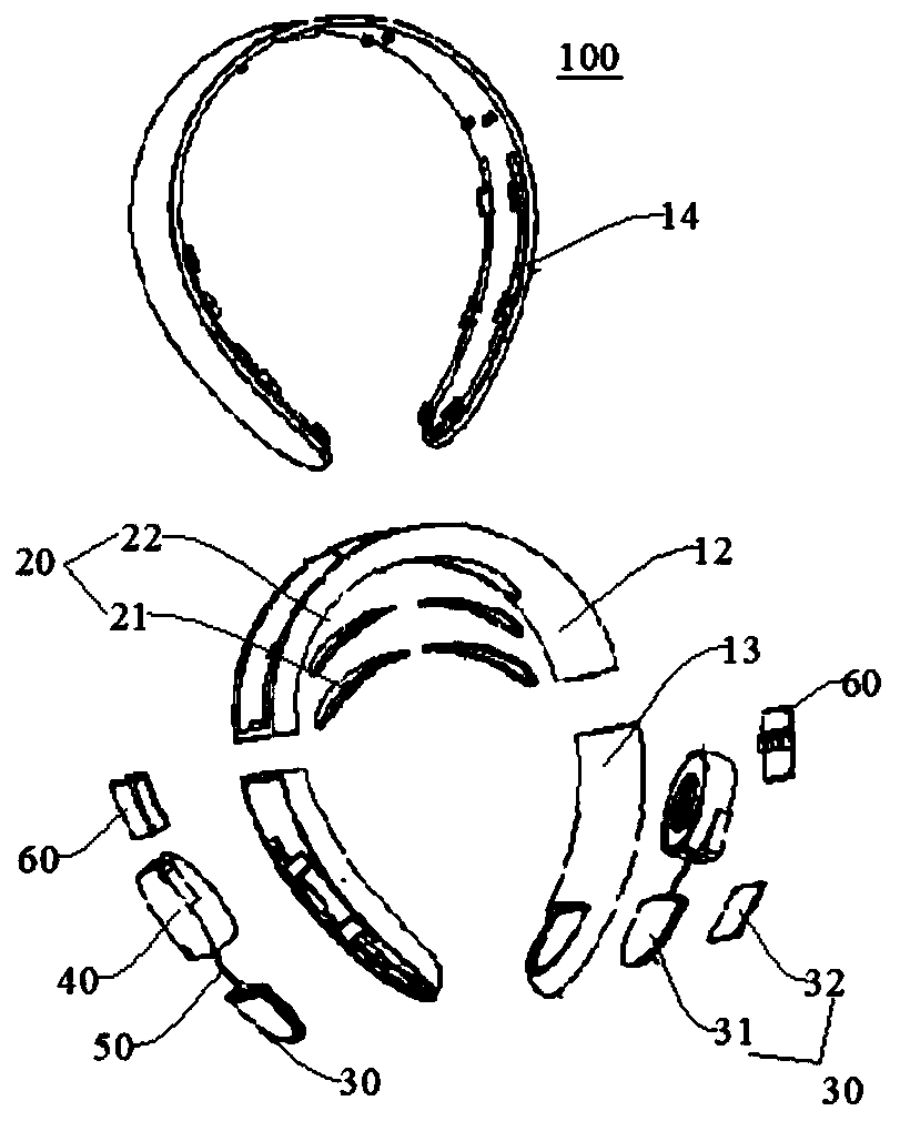 Neck massage instrument