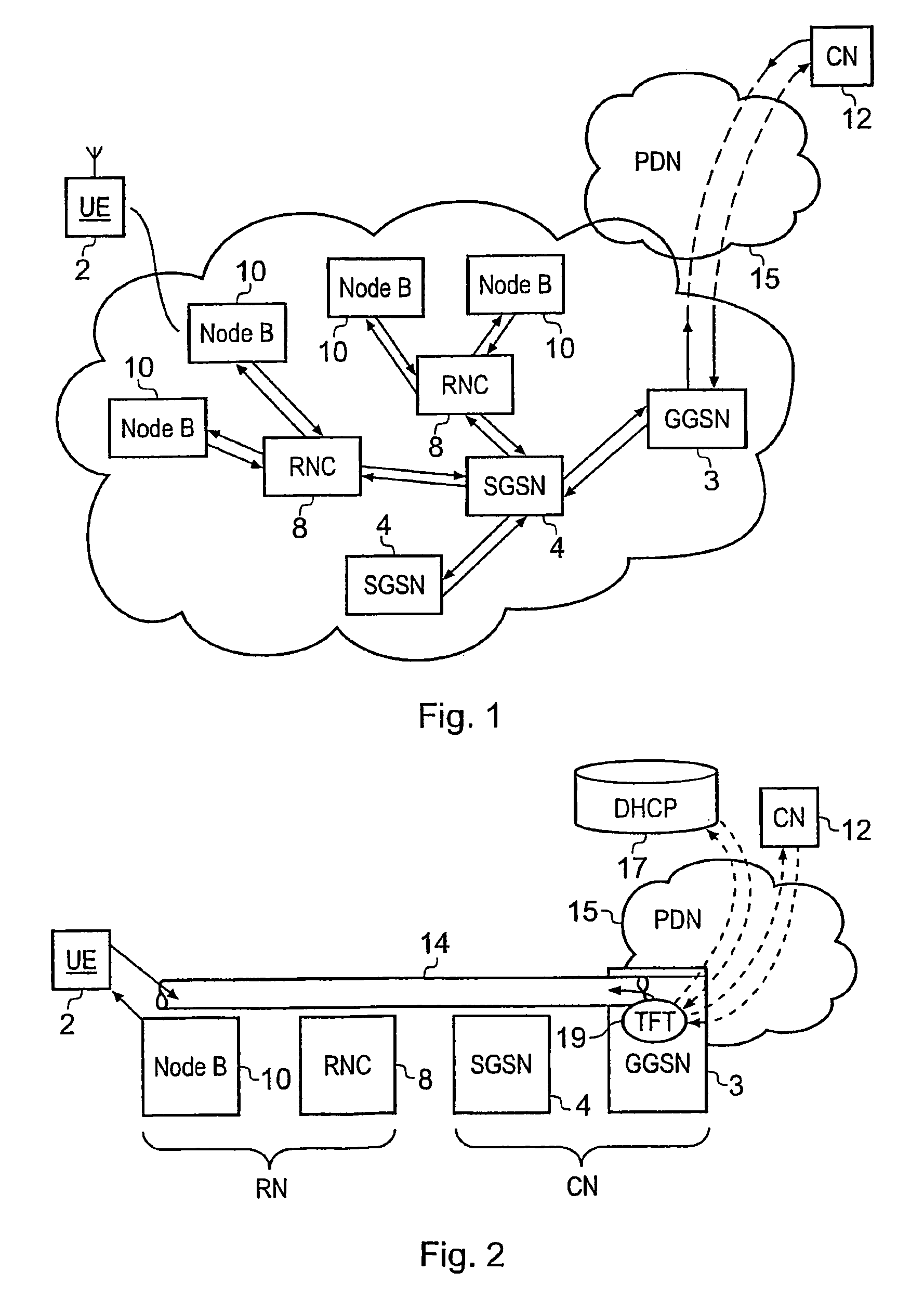 Packet radio network and method