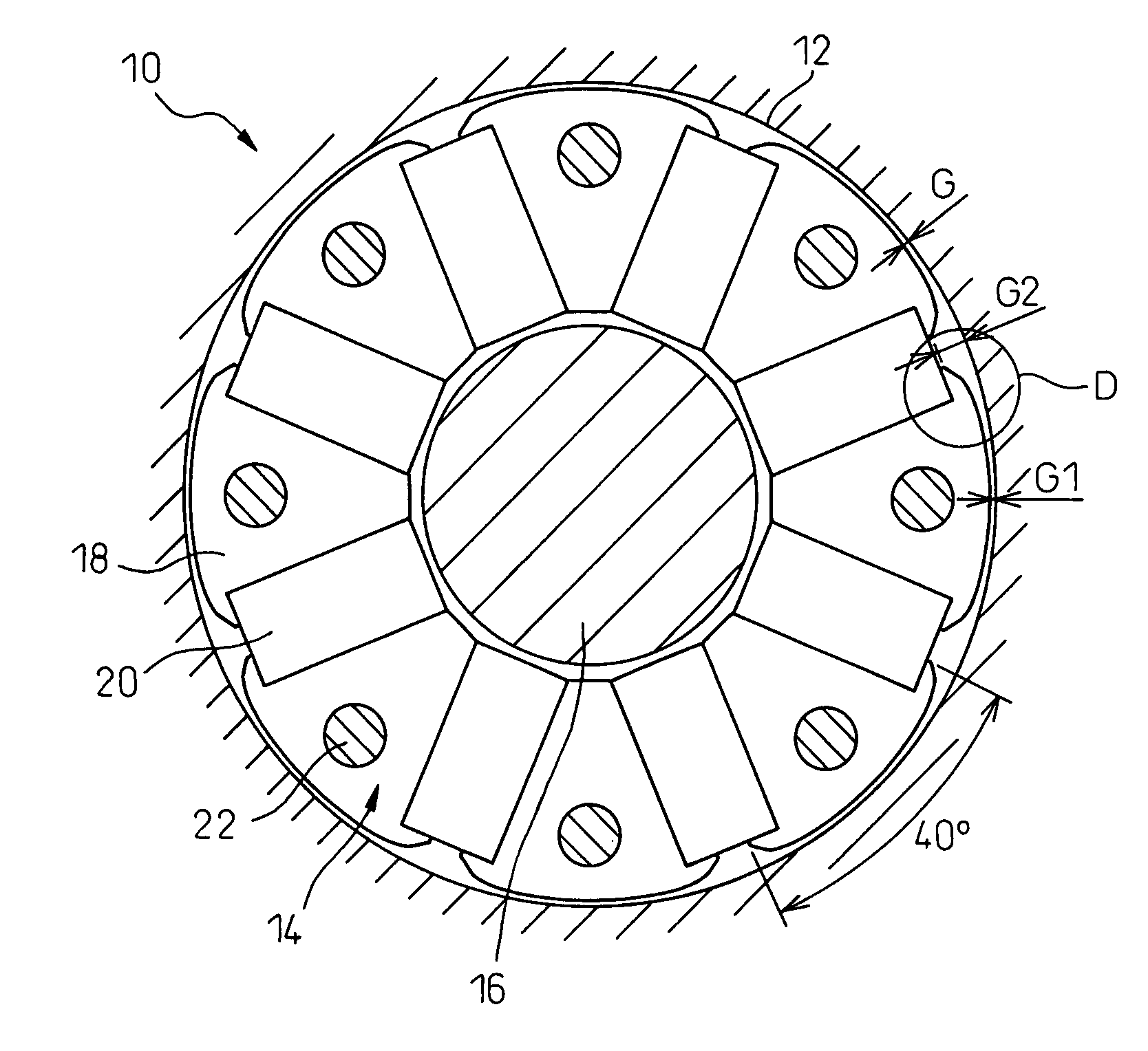 Permanent magnetic synchronous electrical motor