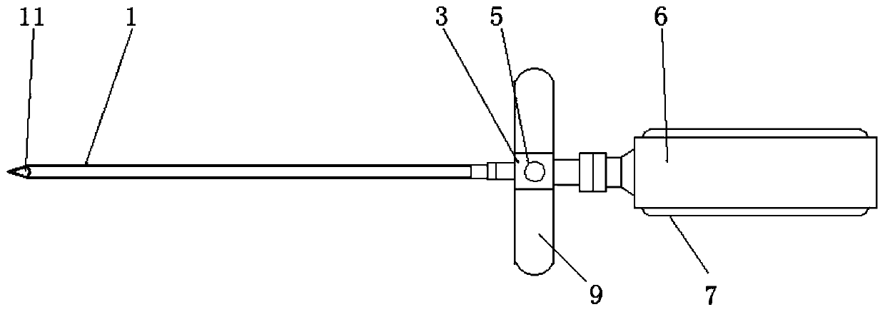 Lumbar puncture needle used for injecting anesthetics and application method of lumbar puncture needle