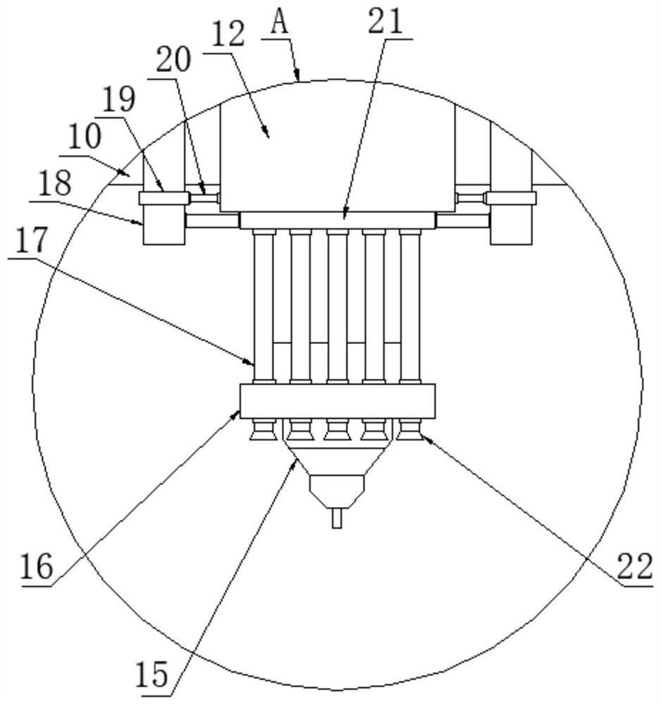 Quick-cooling type laser processing device facilitating continuous production and processing method thereof