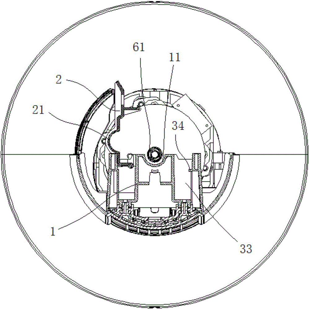 Shaft supporting base and device with shaft