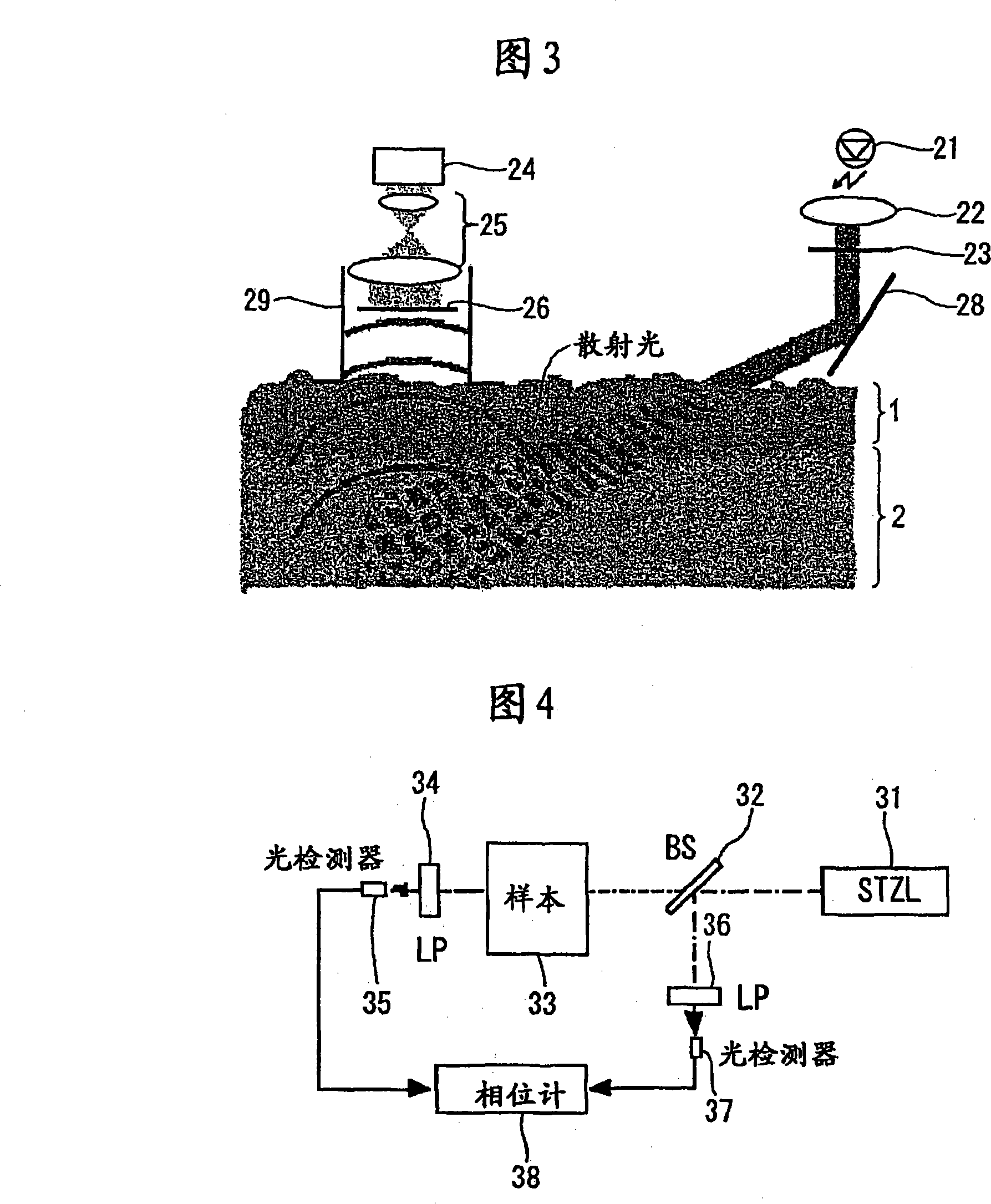 Living-tissue pattern detecting method, living-tissue pattern detecting device, biometric authentication method, and biometric authentication device