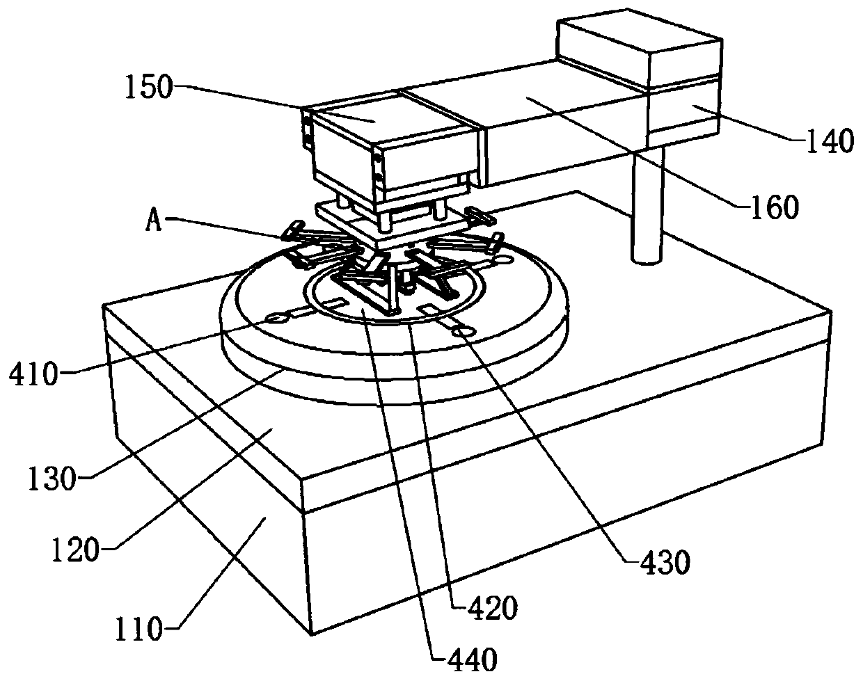 Air distribution gear and air automatic collection system comprising air distribution gear