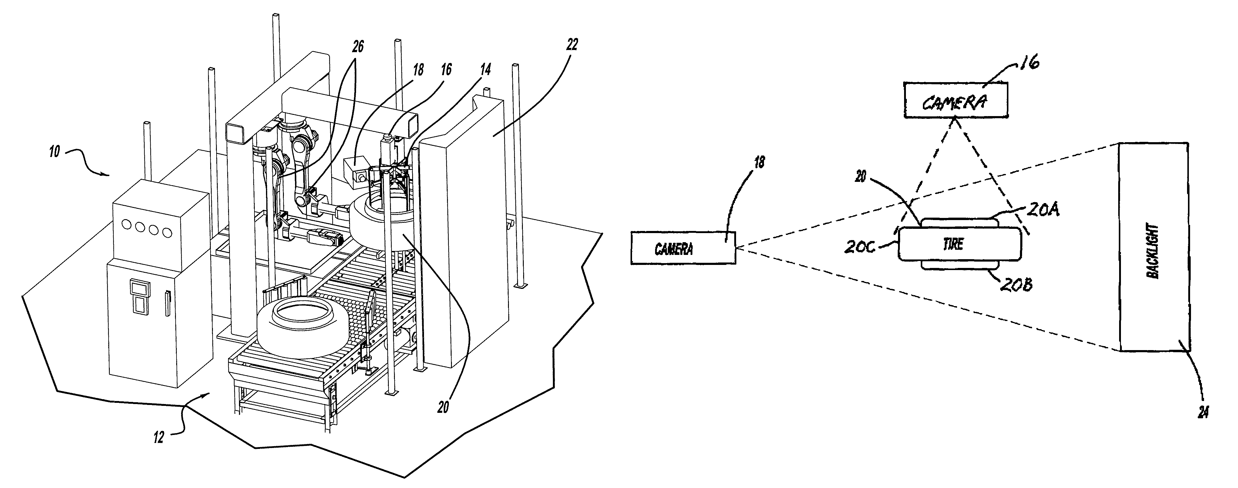 Robotic tire spraying system