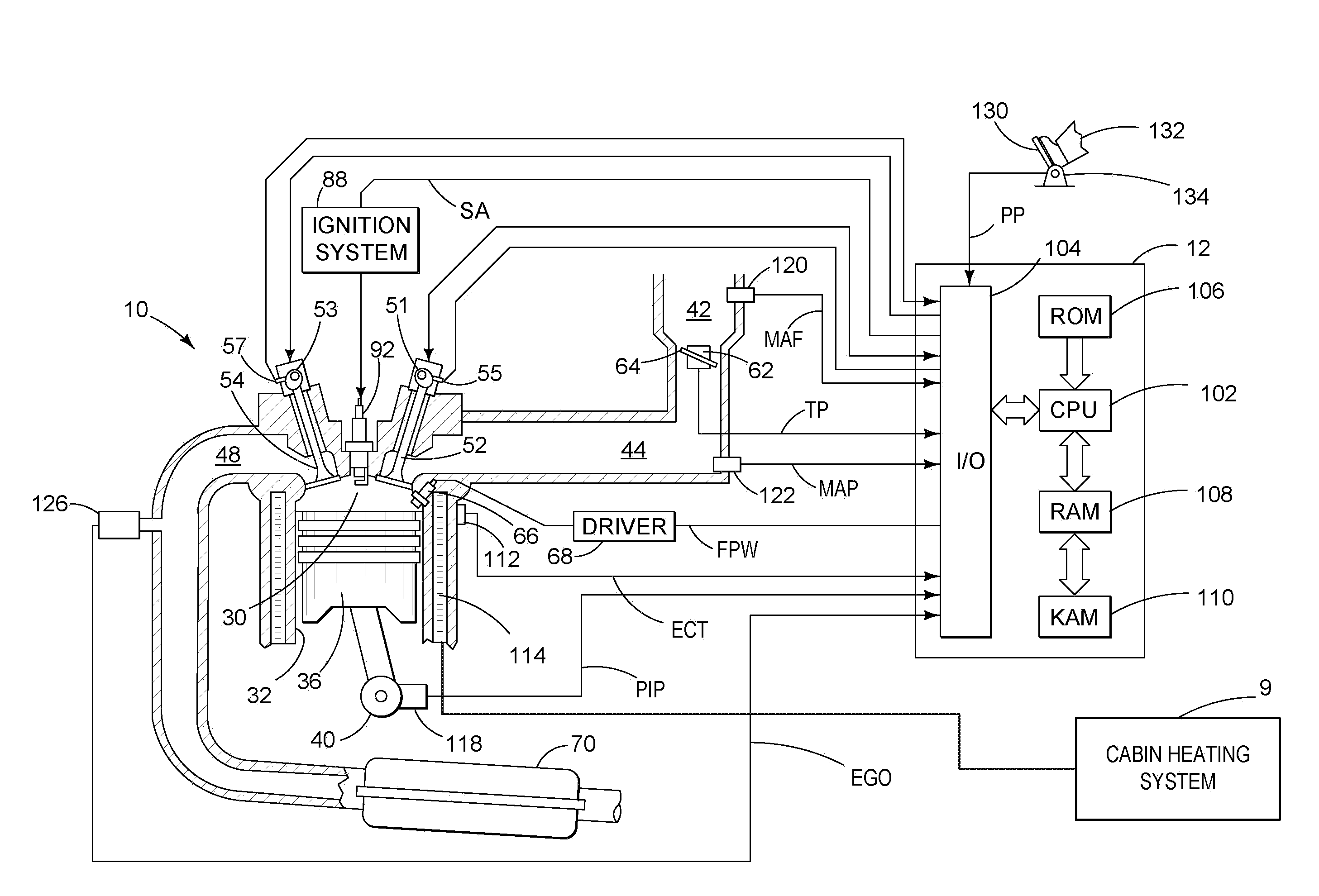 Engine and exhaust heating