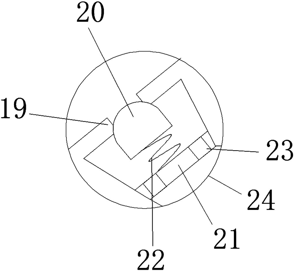 Glue mixing device for wood dust tray processing