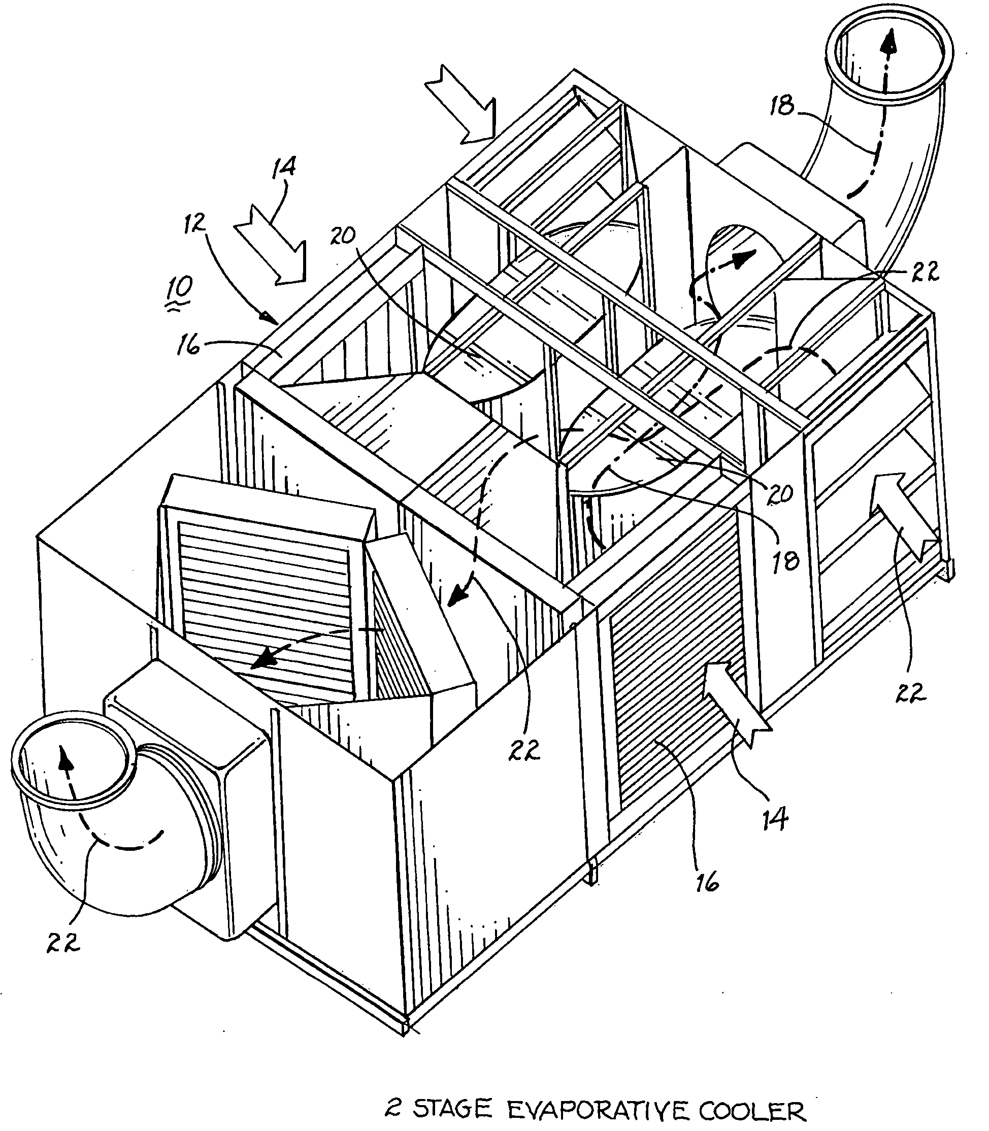 Air to air heat exchanger