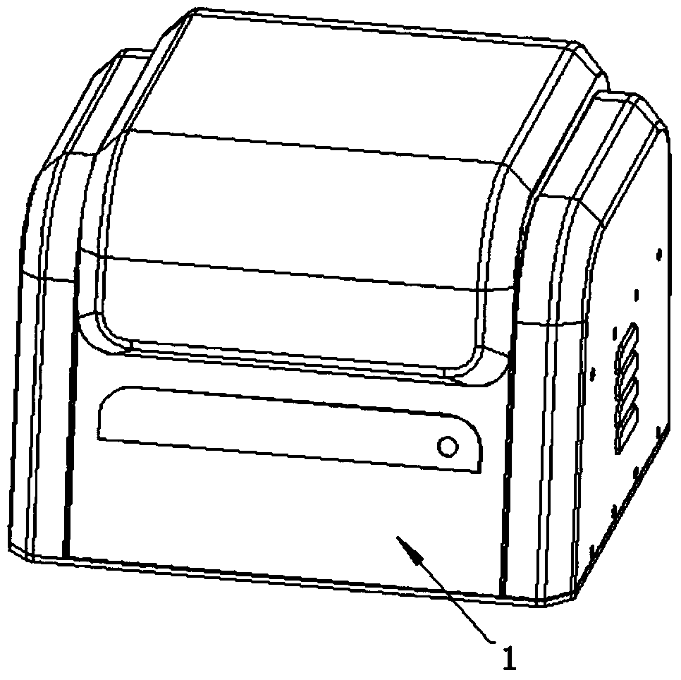 Fast analyzer for nondestructive measuring heavy metal cadmium in foods and analyzing method