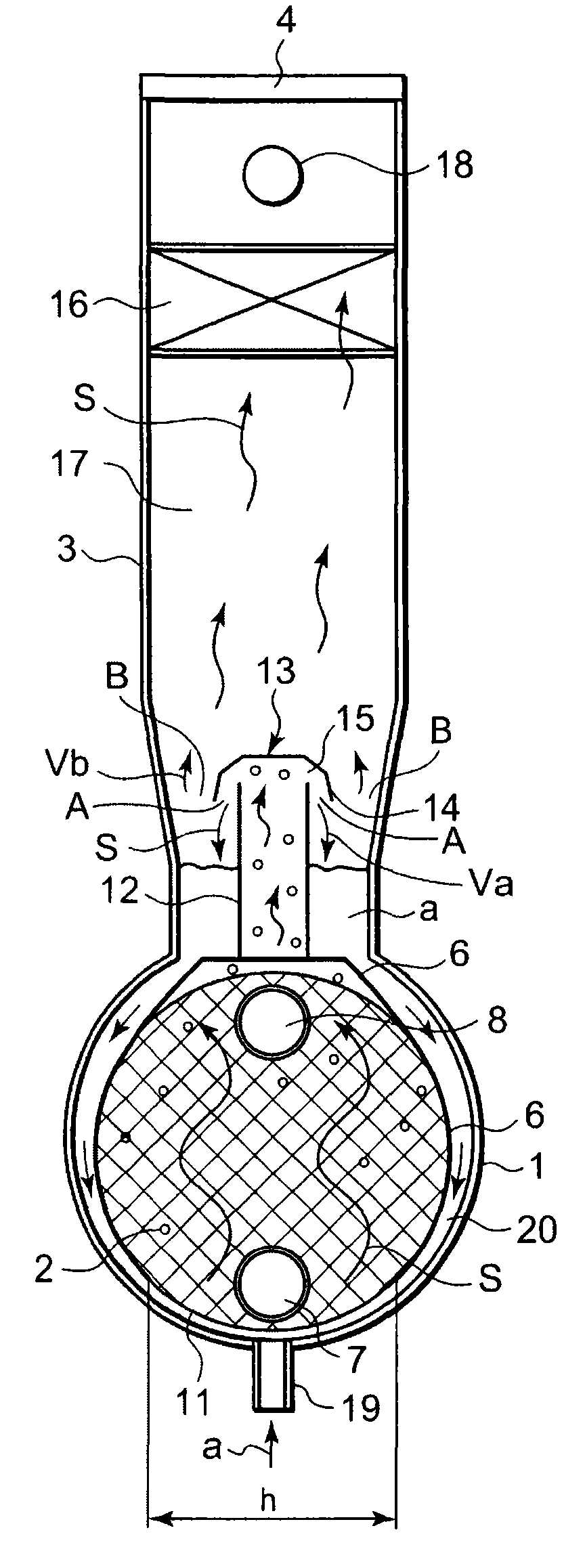 Flooded evaporator