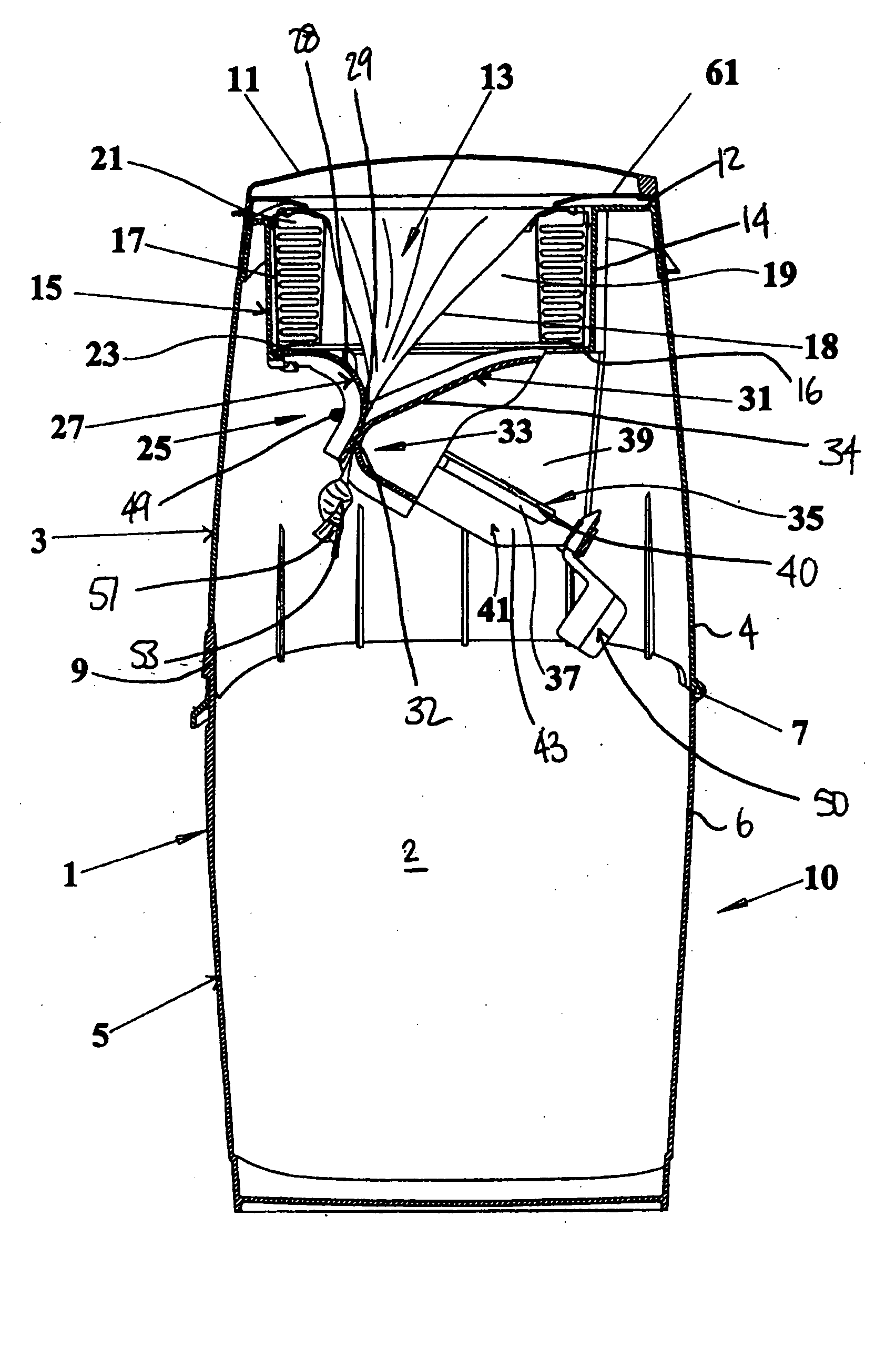 Apparatus for packing disposable objects into an elongated tube of flexible material