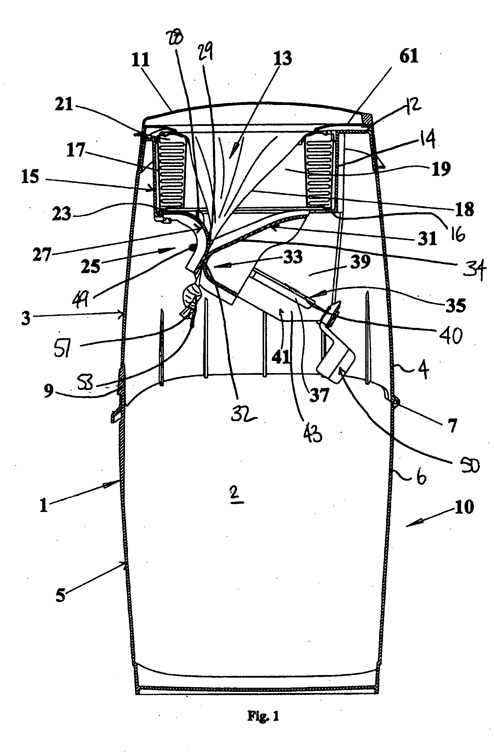 Apparatus for packing disposable objects into an elongated tube of flexible material