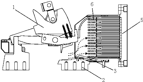 Circuit breaker arc-extinguishing device