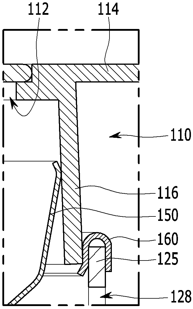 Urea solution filler neck device