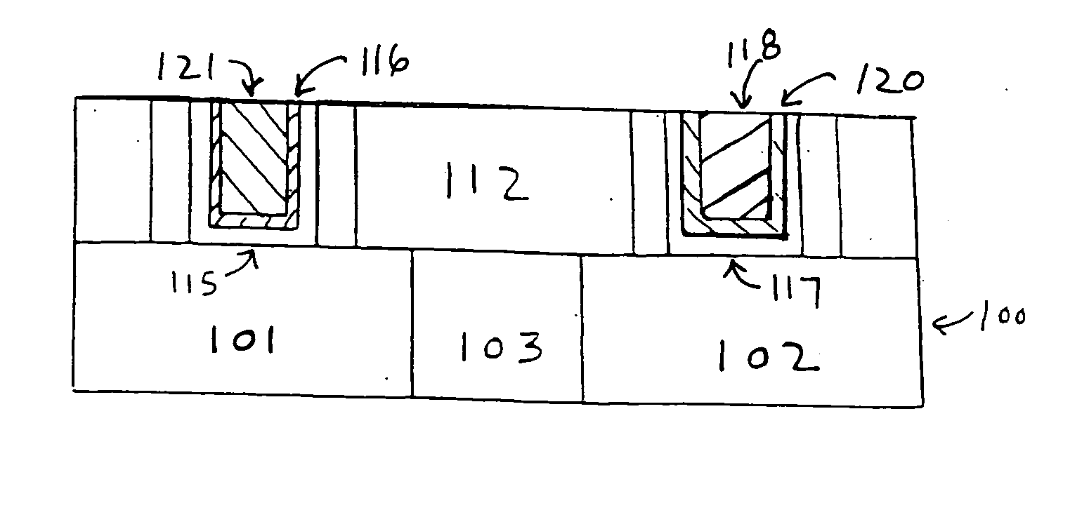 Semiconductor device with a high-k gate dielectric and a metal gate electrode