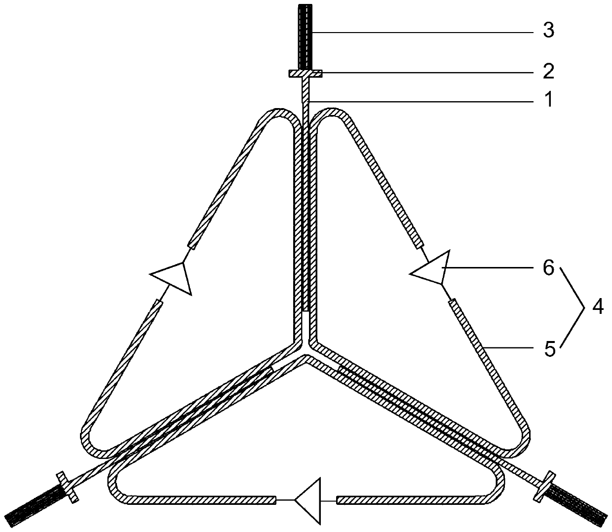 Active circulator without need of bias magnetic field