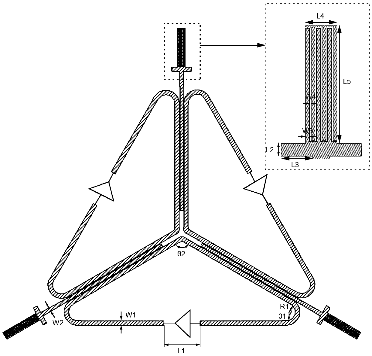 Active circulator without need of bias magnetic field