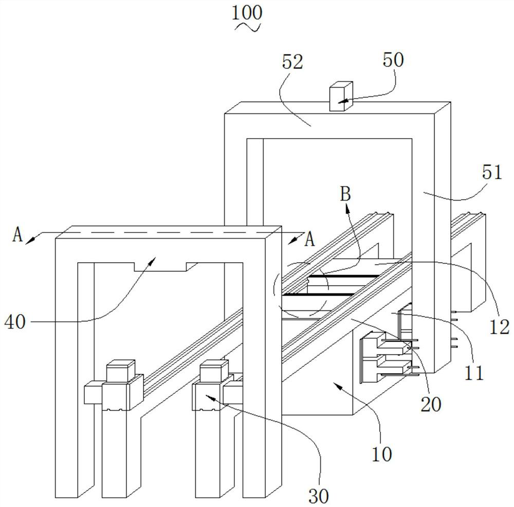 QPQ salt bath nitriding optimization treatment method and device through laser shock peening