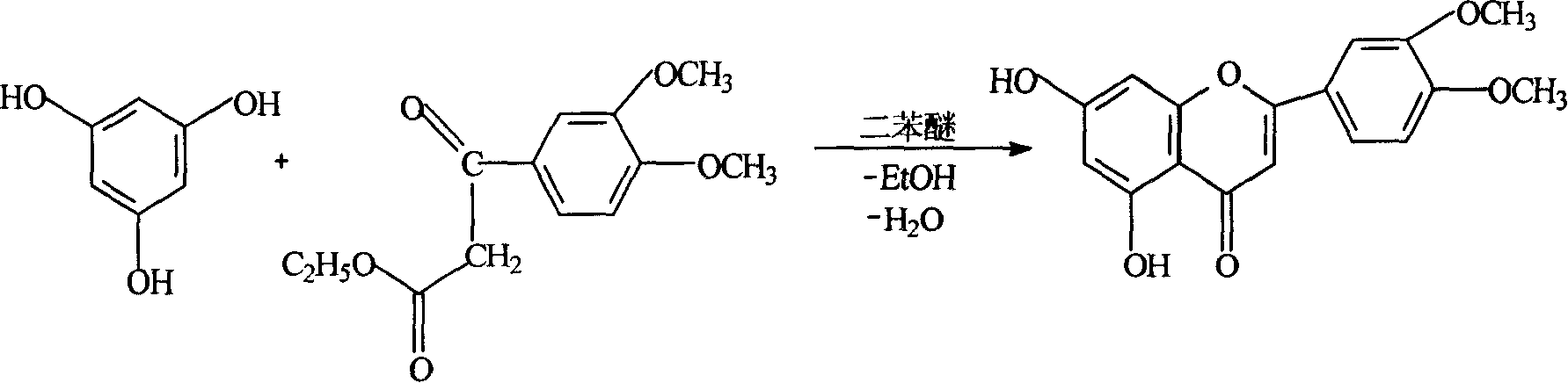 Process for synthesizing luteolin