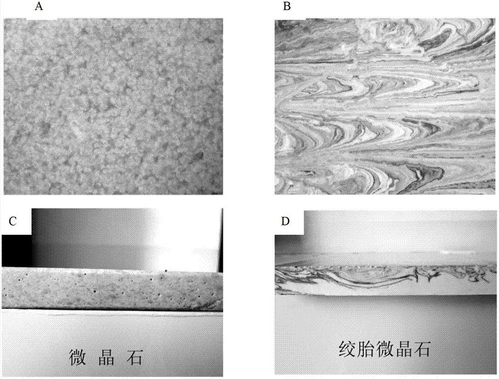 Microlite with twistable glaze, and production method and special-purpose equipment