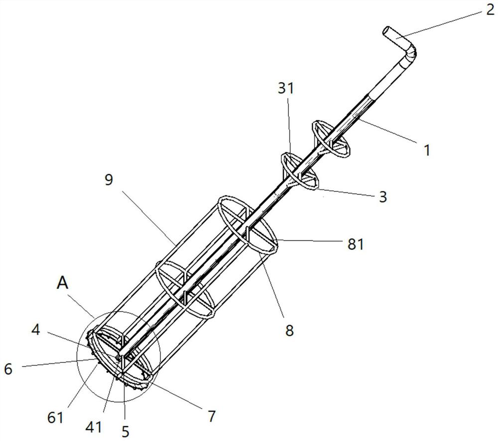 Device and method for breaking pile head of foundation pile