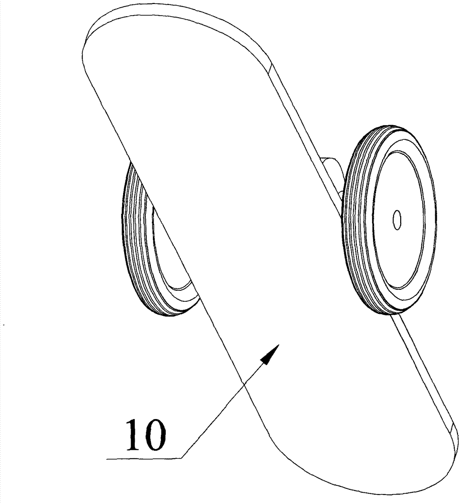 Electric self-balancing double-wheel scooter