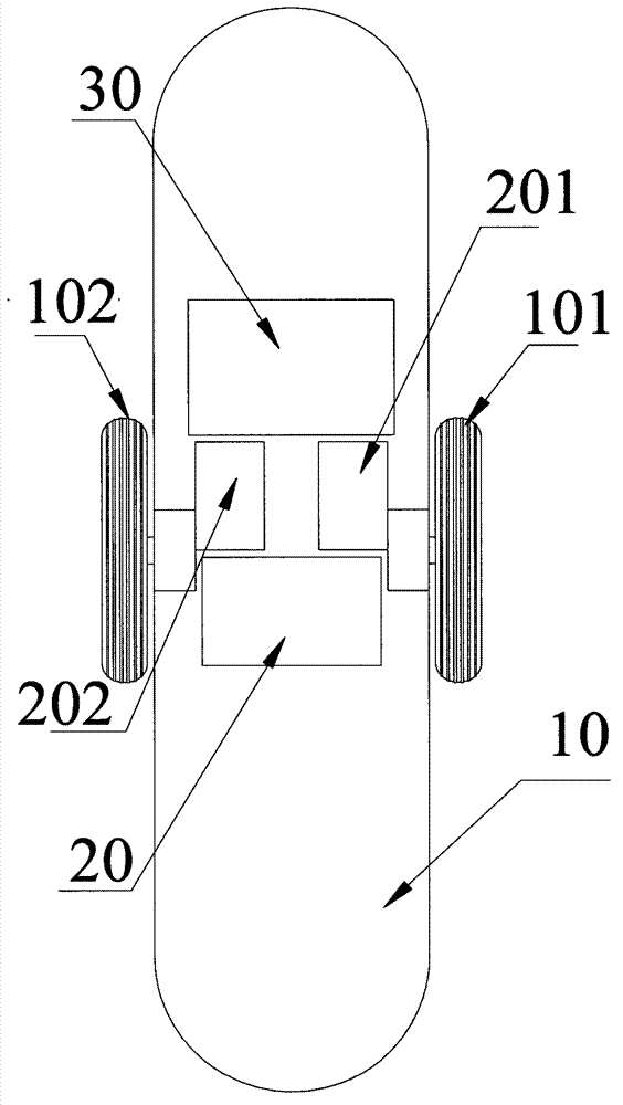 Electric self-balancing double-wheel scooter